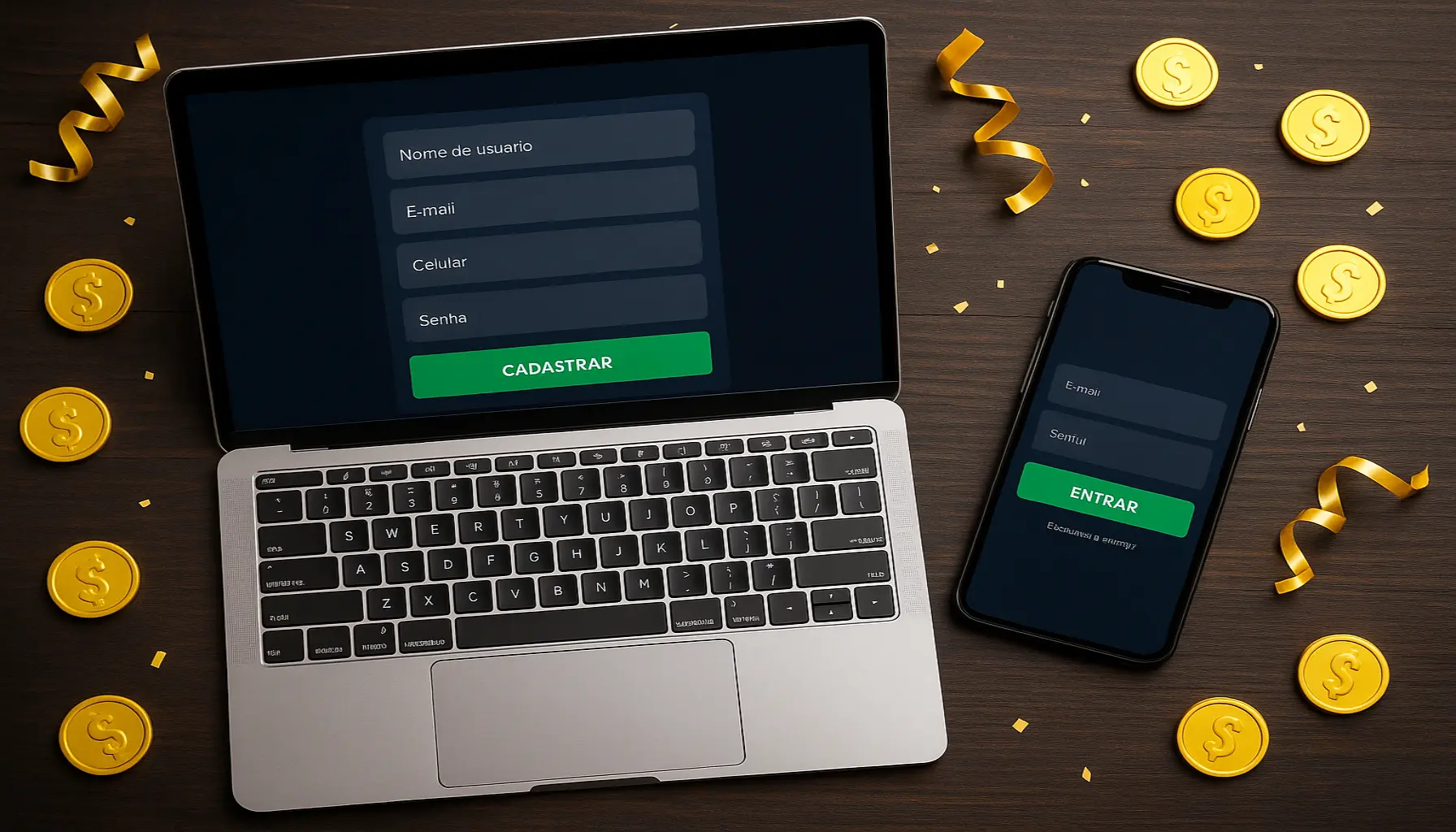 Não Perca tempo, o rRgistro na site JOGUEFACIL
